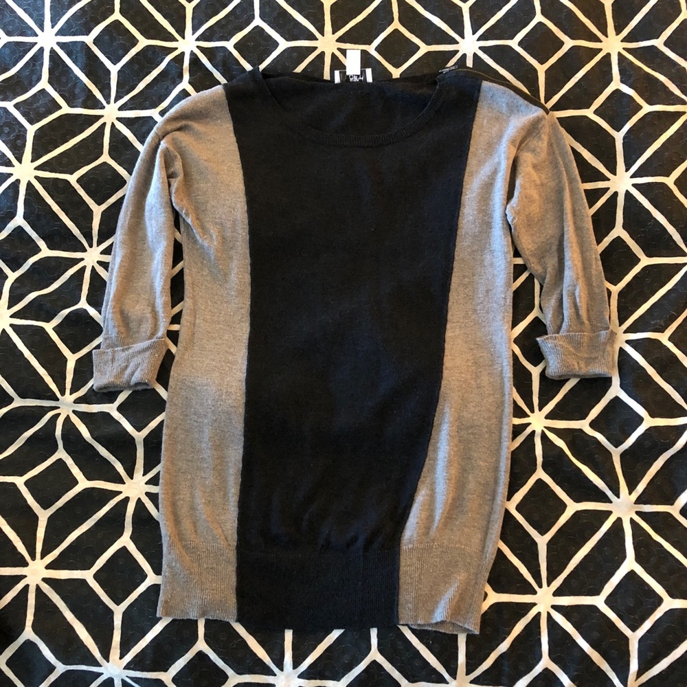 Unique work color block sweater